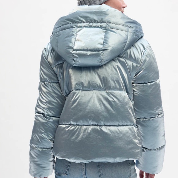 NWT GAP coldcontrol max puffer jacket, blue crystal shine, size XXL - Picture 2 of 12